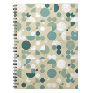 Abstract retro pattern notebook