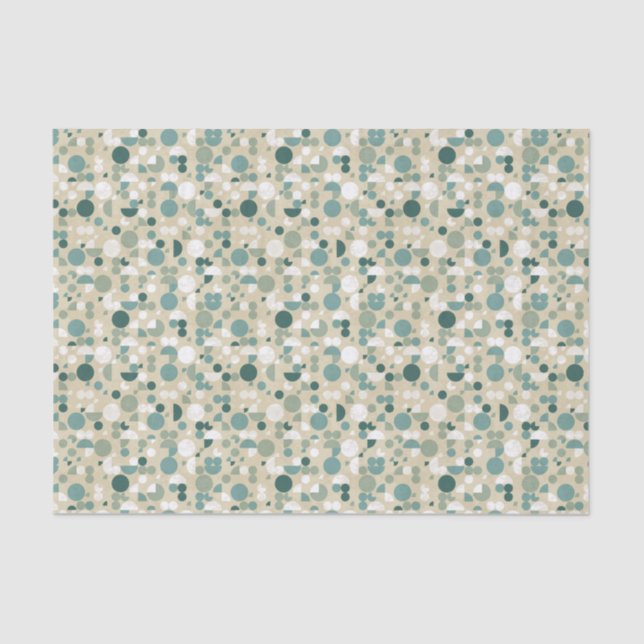 Abstract retro pattern tissue paper (Front)