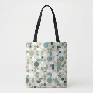 Abstract retro pattern tote bag