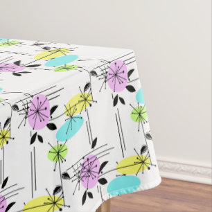 Abstract retro tablecloth