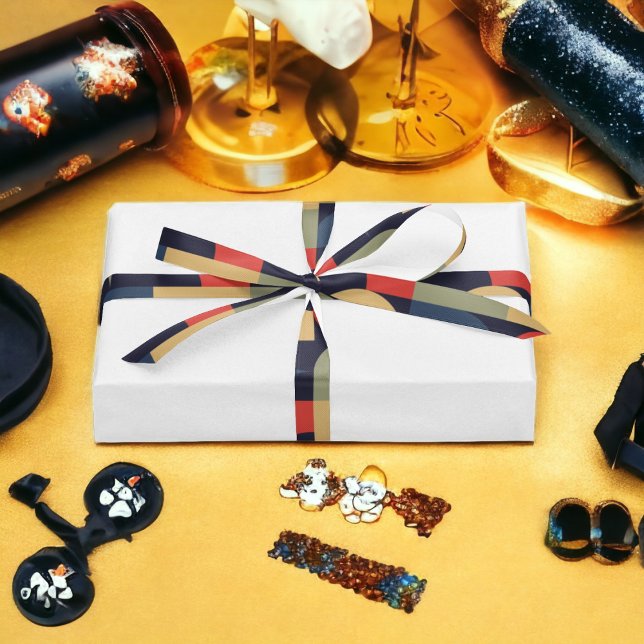 Abstract Retro Theme Satin Ribbon (Creator Uploaded)