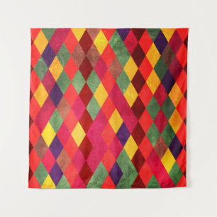 Abstract retro vintage seamless pattern tapestry