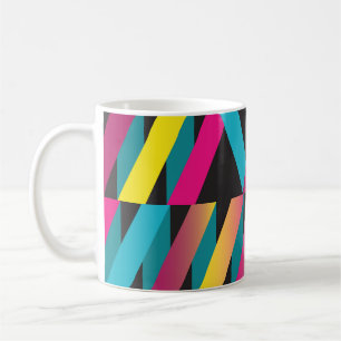Abstract Ribbon: Colourful Geometric Vintage. Coffee Mug