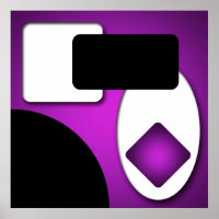 Abstract Rich Modern Purple Shapes AP0006