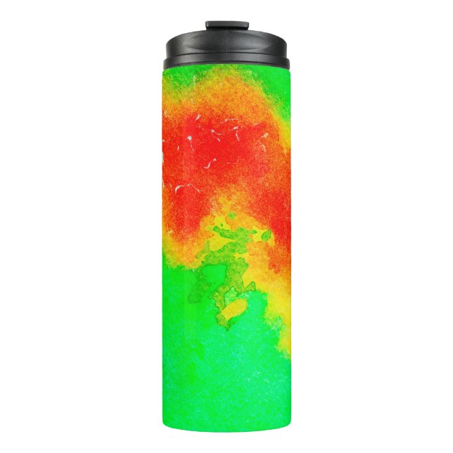 Abstract rich texture artwork. Creative patternabs Thermal Tumbler (Front)