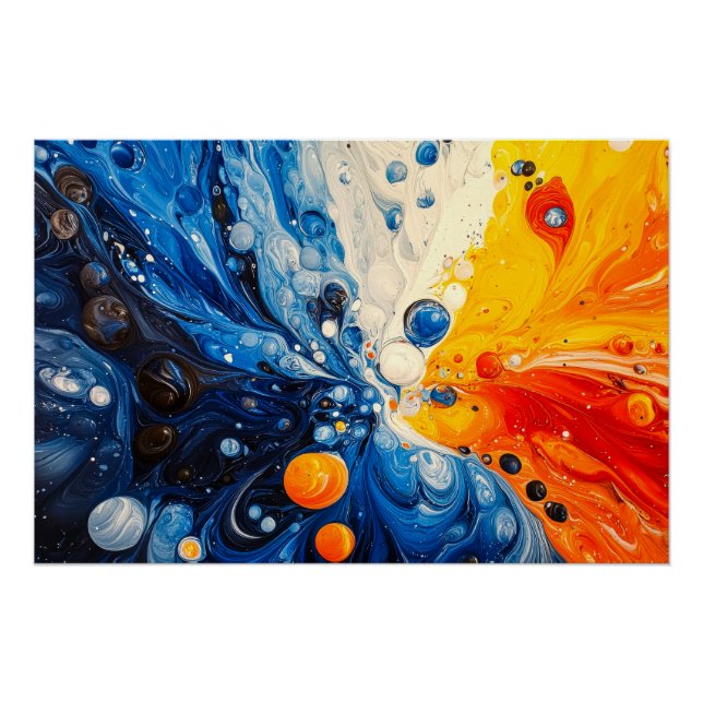 Abstract Ripples Poster (Front)