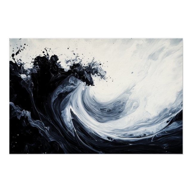 Abstract Ripples Poster (Front)