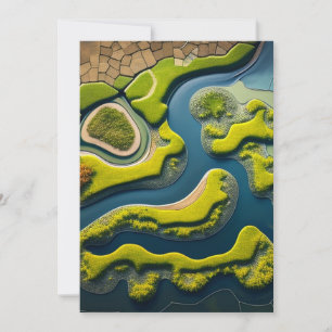 Abstract River Estuary Announcement