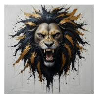 Abstract Roaring Lion