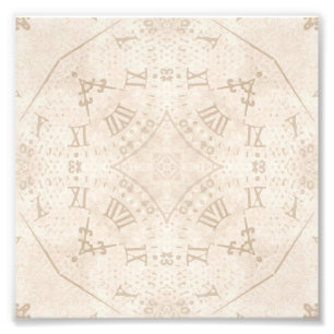 Abstract Roman Numeral Photo Print
