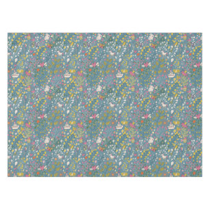 Abstract romantic pattern with cartoon tablecloth