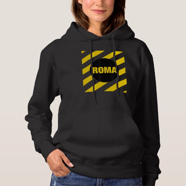 Abstract Rome Italy Square Style Roma Italia Illus Hoodie (Front)