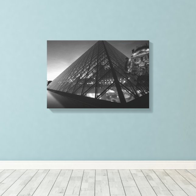 Abstract roof canvas print (Insitu(Wood Floor))