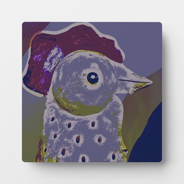 Abstract Rooster 2 Plaque (Front)