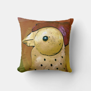 Abstract Rooster 5 Cushion