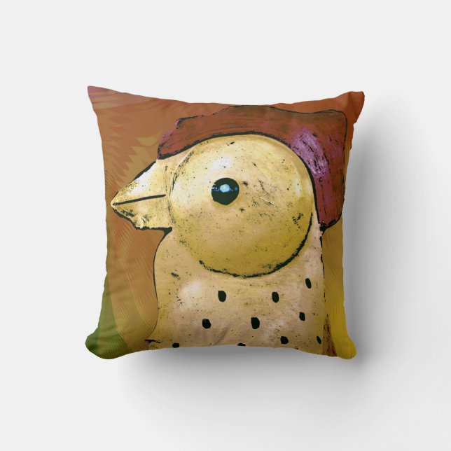 Abstract Rooster 5 Cushion (Front)