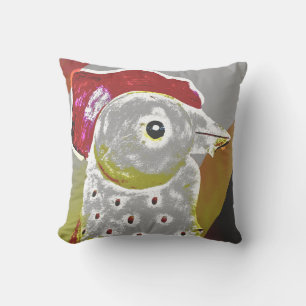 Abstract Rooster 6 Cushion