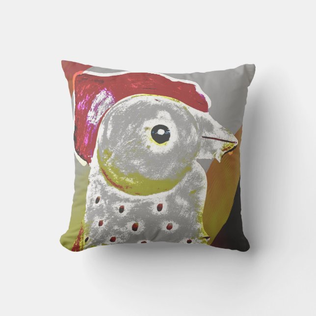 Abstract Rooster 6 Cushion (Front)
