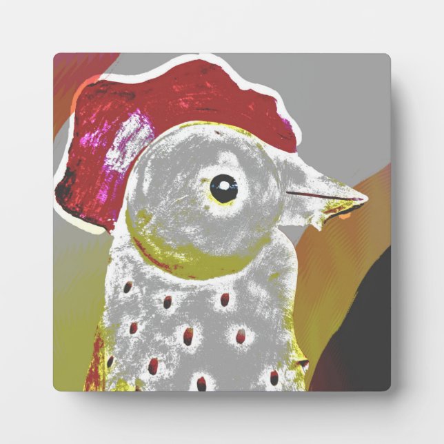 Abstract Rooster 6 Plaque (Front)