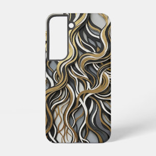 Abstract Root Network Monochrome Samsung Cases