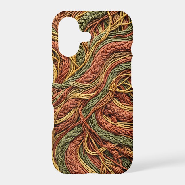 Abstract Root System Earth Tone iPhone Cases (Back)