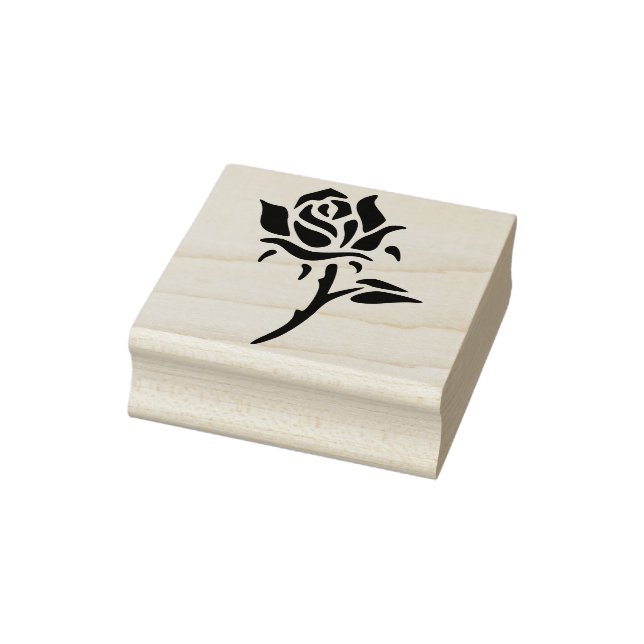 abstract rose art stamp (Stamp)