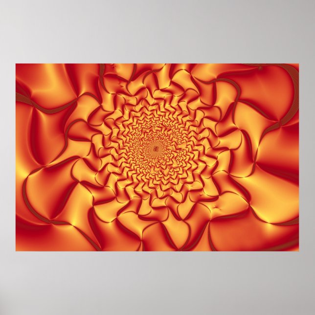 Abstract rose, brown poster (Front)
