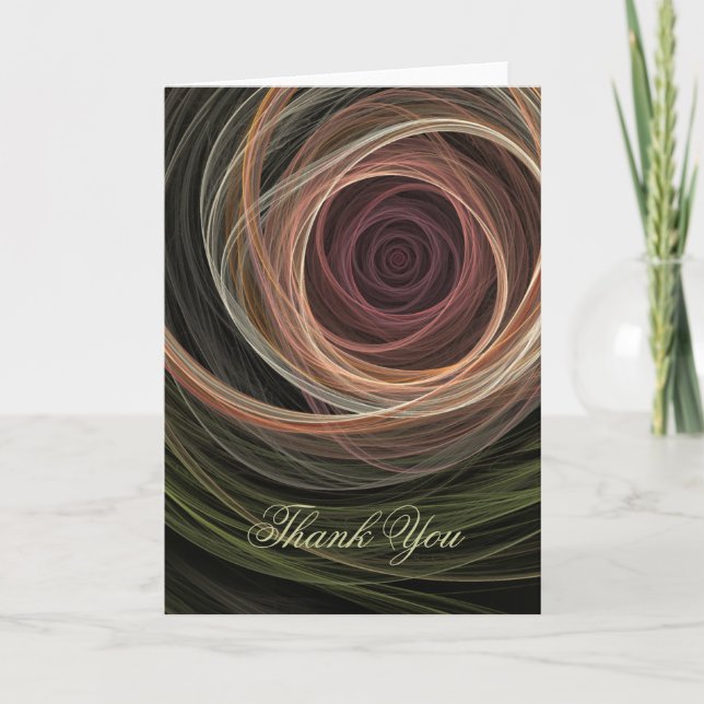 Abstract Rose card (Front)