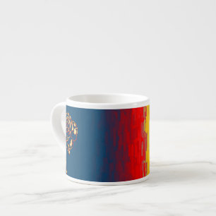 Abstract Rose Espresso Mug