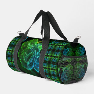 Abstract Rose Fantasy Flower Art Duffle Bag