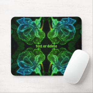 Abstract Rose Fantasy Flower Personalised Mouse Mat
