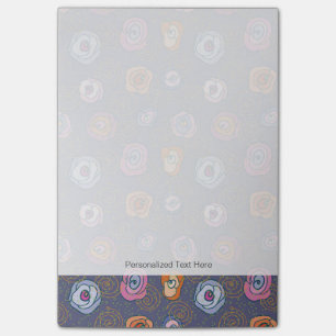 Abstract rose field pattern post-it notes