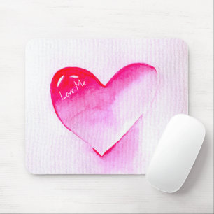 Abstract rose flower pop art mouse pad