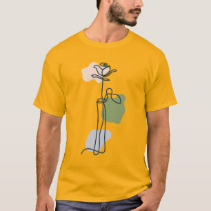Abstract Rose Flower T-Shirt