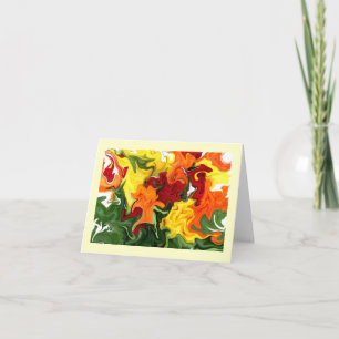 Abstract Rose Garden Note Card