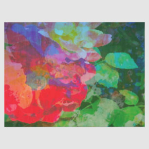  Abstract Rose Garden  Tissue Paper