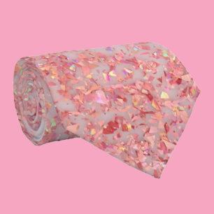 Abstract Rose Gold Pink Glitter Colourful Formal Tie
