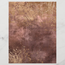 Abstract Rose Gold Textures Scrapbook Paper Sheet