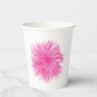 Abstract Rose Paper Cups