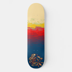 Abstract Rose Skateboard Deck