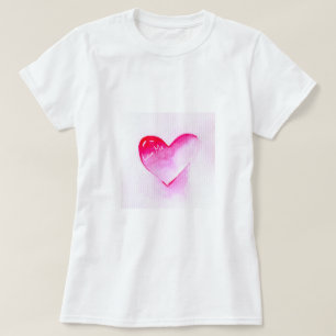 Abstract rose watercolor pop art T-Shirt