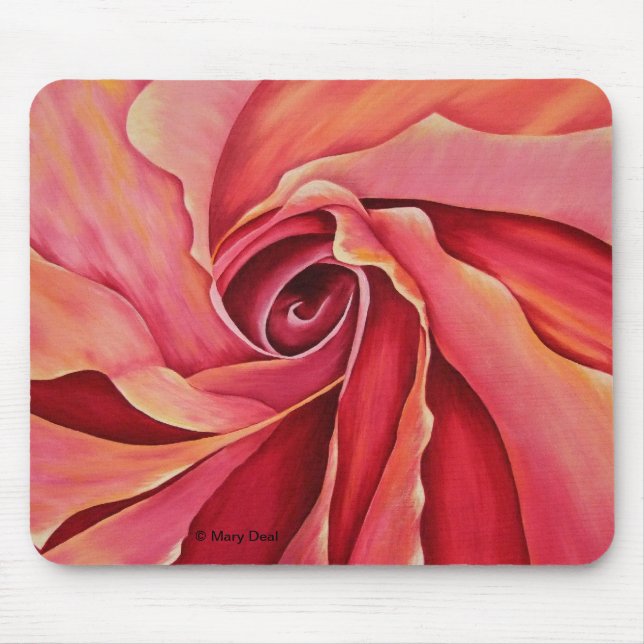 Abstract Rosebud Mouse Mat (Front)