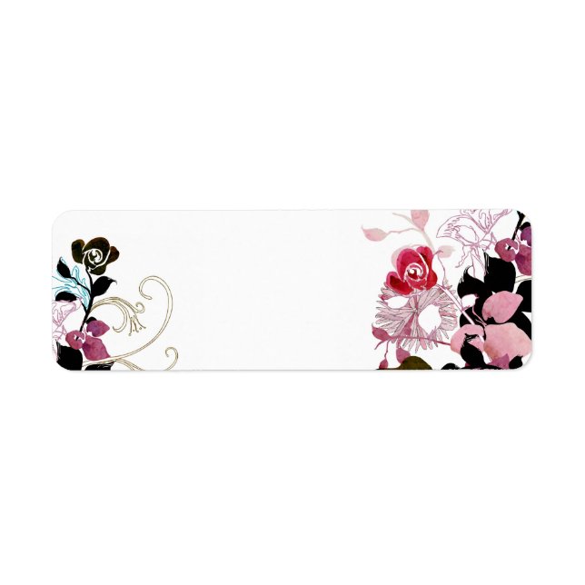 Abstract roses Label (Front)