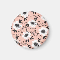 Abstract roses, pale colours, vintage pattern.