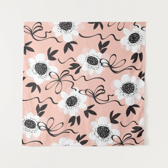 Abstract roses, pale colours, vintage pattern. tapestry (Front)