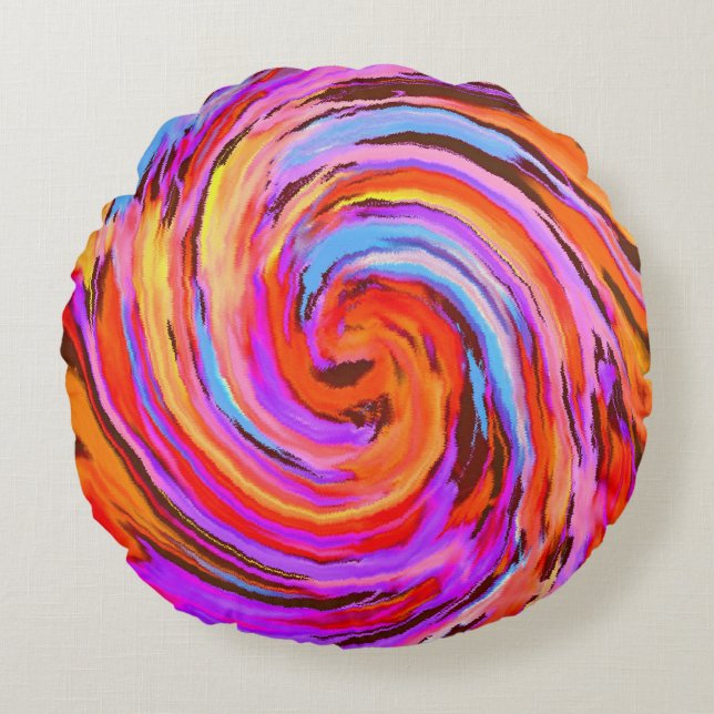 Abstract Round Cushion (Front)