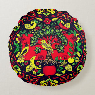 Abstract Round Cushion