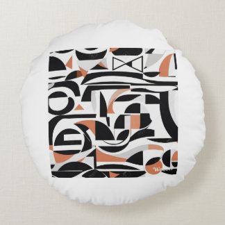 Abstract Round Pillo  Cushion
