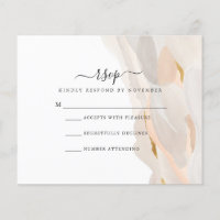 Abstract RSVP Card | Budget