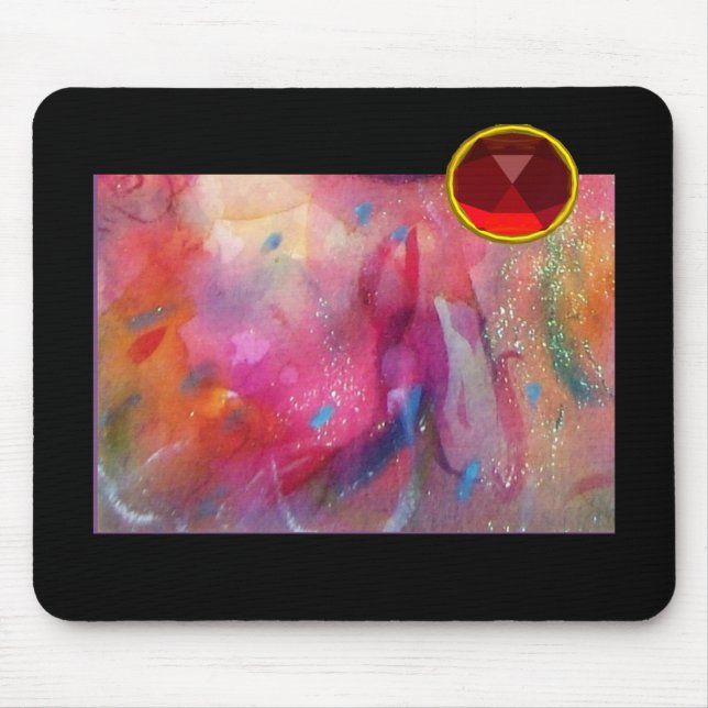 ABSTRACT RUBY MOUSE MAT (Front)